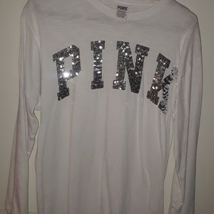 Womens Victoria Secert Pink Top (like new)